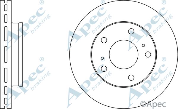 APEC BRAKING Тормозной диск DSK664